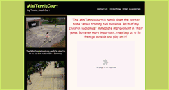 Desktop Screenshot of minitenniscourt.net