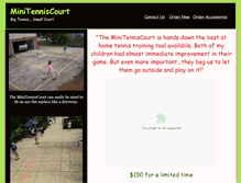 Tablet Screenshot of minitenniscourt.net